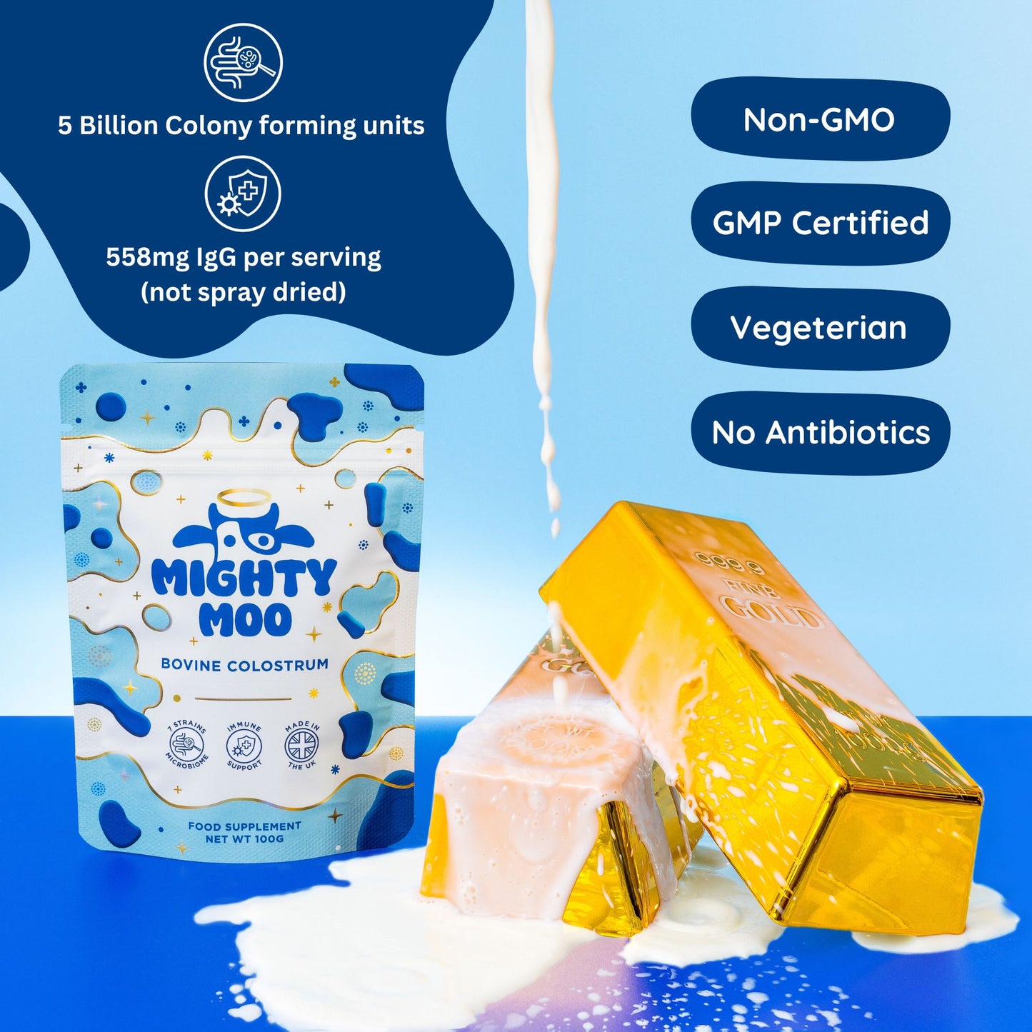 MIGHTY MOO BOVINE COLOSTRUM POWDER